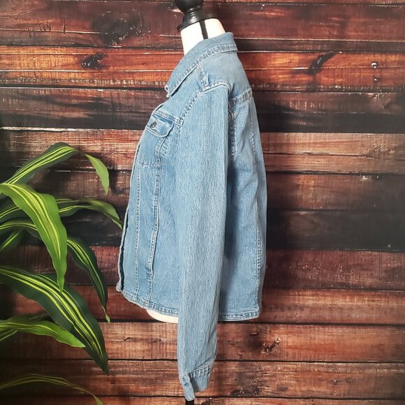KIKIT Jeans Maurice Sasson Vintage 80s Denim Jean Jacket Size Medium - Picture 5 of 8